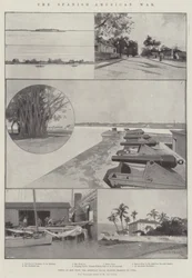 Der Spanisch-Amerikanische Krieg, Ansichten von Key West, der amerikanischen Marinebasis in der Nähe von Kuba